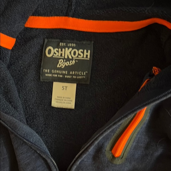 Kids Navy and Orange Tracksuit Set - Picture 2 of 4